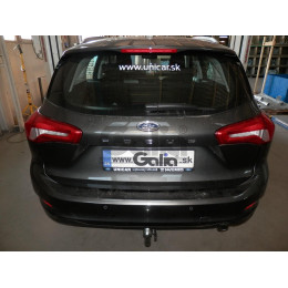 F135A GALIA Полностью оцинкованный фаркоп на Ford Focus 4 универсал 2018-. Тип шара: A. Невидимый вырез бампера. Нагрузки: 1800/100 кг, масса фаркопа 15,12 кг
