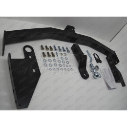 FA 0854-E Бизон Фаркоп на Nissan Pathfinder R52 2014-2021 без подрезки бампера. Тип шара: E (легкосъемный шар под квадрат). Нагрузки: 3200/120 кг. Не комплектуется э
