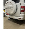 FA 0855-E Бизон Фаркоп на UAZ Patriot / УАЗ Патриот 2015- без подрезки бампера. Тип шара: E (легкосъемный шар под квадрат). Нагрузки: 3000/100 кг. Не комплектуется электрикой