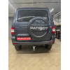 FA 0855-E Бизон Фаркоп на UAZ Patriot / УАЗ Патриот 2015- без подрезки бампера. Тип шара: E (легкосъемный шар под квадрат). Нагрузки: 3000/100 кг. Не комплектуется электрикой
