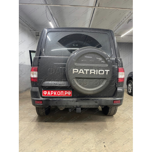 FA 0855-E Бизон Фаркоп на UAZ Patriot / УАЗ Патриот 2015- без подрезки бампера. Тип шара: E (легкосъемный шар под квадрат). Нагрузки: 3000/100 кг. Не комплектуется электрикой
