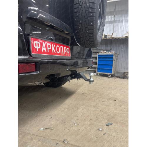 FA 0855-E Бизон Фаркоп на UAZ Patriot / УАЗ Патриот 2015- без подрезки бампера. Тип шара: E (легкосъемный шар под квадрат). Нагрузки: 3000/100 кг. Не комплектуется электрикой