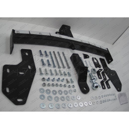 FA 0951-E(N) Бизон Фаркоп с хромированной накладкой на Honda Element 2003-2011 без подрезки бампера. Тип шара: E (легкосъемный шар под квадрат). Нагрузки: 2500/1