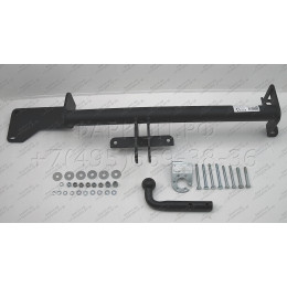 GAZ-08 AVTOS Фаркоп на Волга 2410, 31029, 3110, 31105 1986-2009 без снятия и подрезки бампера. Тип шара: A. Нагрузки: 1200/75 кг, масса фаркопа 13,3 кг (без электрики в ко