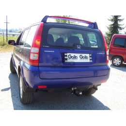 H017A GALIA Полностью оцинкованный фаркоп на Honda HR-V 1999-2001. Особенности: задние фары прямоугольной формы. Тип шара: A. Невидимый вырез бампера. Нагр