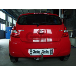 H080A GALIA Полностью оцинкованный фаркоп на Hyundai i20 2008-2014. Тип шара: A. Невидимый вырез бампера. Нагрузки: 1100/50 кг, масса фаркопа 14,12 кг
