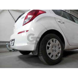 H080A GALIA Полностью оцинкованный фаркоп на Hyundai i20 2008-2014. Тип шара: A. Невидимый вырез бампера. Нагрузки: 1100/50 кг, масса фаркопа 14,12 кг