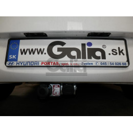 H080A GALIA Полностью оцинкованный фаркоп на Hyundai i20 2008-2014. Тип шара: A. Невидимый вырез бампера. Нагрузки: 1100/50 кг, масса фаркопа 14,12 кг
