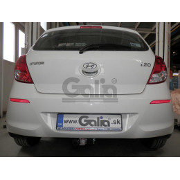 H080A GALIA Полностью оцинкованный фаркоп на Hyundai i20 2008-2014. Тип шара: A. Невидимый вырез бампера. Нагрузки: 1100/50 кг, масса фаркопа 14,12 кг