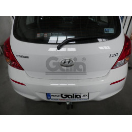 H080A GALIA Полностью оцинкованный фаркоп на Hyundai i20 2008-2014. Тип шара: A. Невидимый вырез бампера. Нагрузки: 1100/50 кг, масса фаркопа 14,12 кг