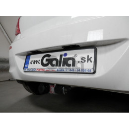 H080A GALIA Полностью оцинкованный фаркоп на Hyundai i20 2008-2014. Тип шара: A. Невидимый вырез бампера. Нагрузки: 1100/50 кг, масса фаркопа 14,12 кг