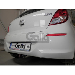 H080A GALIA Полностью оцинкованный фаркоп на Hyundai i20 2008-2014. Тип шара: A. Невидимый вырез бампера. Нагрузки: 1100/50 кг, масса фаркопа 14,12 кг