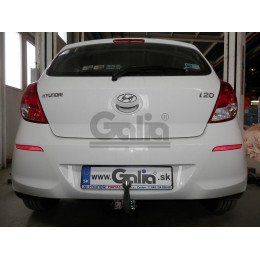 H080A GALIA Полностью оцинкованный фаркоп на Hyundai i20 2008-2014. Тип шара: A. Невидимый вырез бампера. Нагрузки: 1100/50 кг, масса фаркопа 14,12 кг