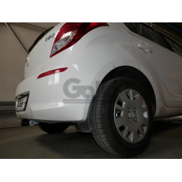 H080A GALIA Полностью оцинкованный фаркоп на Hyundai i20 2008-2014. Тип шара: A. Невидимый вырез бампера. Нагрузки: 1100/50 кг, масса фаркопа 14,12 кг