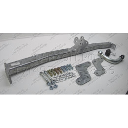 H080A GALIA Полностью оцинкованный фаркоп на Hyundai i20 2008-2014. Тип шара: A. Невидимый вырез бампера. Нагрузки: 1100/50 кг, масса фаркопа 14,12 кг