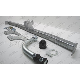 H080A GALIA Полностью оцинкованный фаркоп на Hyundai i20 2008-2014. Тип шара: A. Невидимый вырез бампера. Нагрузки: 1100/50 кг, масса фаркопа 14,12 кг