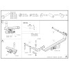 H081A GALIA Полностью оцинкованный фаркоп на Honda City 2008-2013. Тип шара: A. Невидимый вырез бампера. Нагрузки: 1000/70 кг, масса фаркопа 16,01 кг