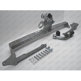H090C GALIA Полностью оцинкованный фаркоп на Honda Civic хетчбек 5 дверей 2012-2017. Подрозетник убирается за бампер. Тип шара: C (горизонтальный съемный). 
