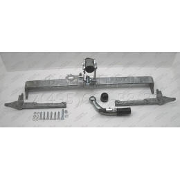 H090C GALIA Полностью оцинкованный фаркоп на Honda Civic хетчбек 5 дверей 2012-2017. Подрозетник убирается за бампер. Тип шара: C (горизонтальный съемный). 