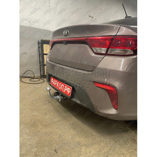 H228-BA TAVIALS ТСУ для Hyundai Solaris 2 седан 2017-2022, Kia Rio 4 седан 2017-2021 без снятия и выреза бампера. Тип шара: C (оцинкованный, съемный). Нагрузки: 1200/75 кг, масса фаркопа 15,5 кг (без электрики в комплекте)