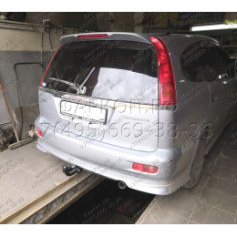 H.H13.A HALTY Фаркоп на Honda Stream 2WD/4WD 2000-2006. Требуется подрезка бампера. Тип шара: A. Нагрузки: 750/75 кг, масса фаркопа 13,5 кг
