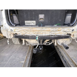 H.H13.A HALTY Фаркоп на Honda Stream 2WD/4WD 2000-2006. Требуется подрезка бампера. Тип шара: A. Нагрузки: 750/75 кг, масса фаркопа 13,5 кг