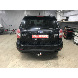8501 Трейлер Фаркоп для Subaru Forester дорестайлинг 2013-2016. Требуется подрезка бампера. Тип шара: A. Нагрузки: 1200/60 кг, масса фаркопа 16,7 кг (без электри
