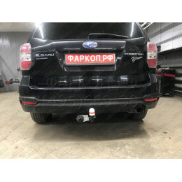 8501 Трейлер Фаркоп для Subaru Forester дорестайлинг 2013-2016. Требуется подрезка бампера. Тип шара: A. Нагрузки: 1200/60 кг, масса фаркопа 16,7 кг (без электри
