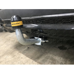 91008-A MOTODOR Фаркоп с оцинкованным шаром на Kia Sorento 2020-, Hyundai Santa Fe IV рестайлинг 2021-2023. Необходима подрезка бампера. Тип шара: A. Нагрузки: 2000/100 кг, ма