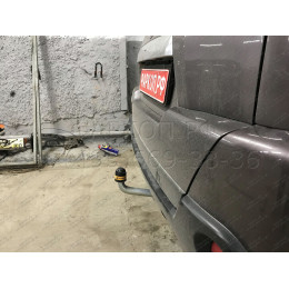 91402-A MOTODOR Фаркоп с оцинкованным шаром на Nissan X-Trail T31 2007-2015 без выреза в бампере. Тип шара: A. Нагрузки: 1500/75 кг, масса фаркопа 20 кг (без электрики 
