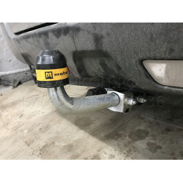91402-A MOTODOR Фаркоп с оцинкованным шаром на Nissan X-Trail T31 2007-2015 без выреза в бампере. Тип шара: A. Нагрузки: 1500/75 кг, масса фаркопа 20 кг (без электрики 