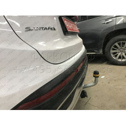 91008-A MOTODOR Фаркоп с оцинкованным шаром на Kia Sorento 2020-, Hyundai Santa Fe IV рестайлинг 2021-2023. Необходима подрезка бампера. Тип шара: A. Нагрузки: 2000/100 кг, ма