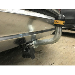 91008-A MOTODOR Фаркоп с оцинкованным шаром на Kia Sorento 2020-, Hyundai Santa Fe IV рестайлинг 2021-2023. Необходима подрезка бампера. Тип шара: A. Нагрузки: 2000/100 кг, ма