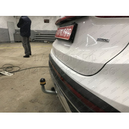 91008-A MOTODOR Фаркоп с оцинкованным шаром на Kia Sorento 2020-, Hyundai Santa Fe IV рестайлинг 2021-2023. Необходима подрезка бампера. Тип шара: A. Нагрузки: 2000/100 кг, ма