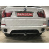 B017C GALIA Полностью оцинкованный фаркоп на BMW X5 E70 2007-2013, X5 F15 2013-2018, BMW X6 F16 2014-2019, кроме моделей с M-пакетом. Подрозетник убирается за бампер. Тип шара: C (горизонтальный съемный). Невидимый вырез бампера. Нагрузки: 3500/140 кг, ма