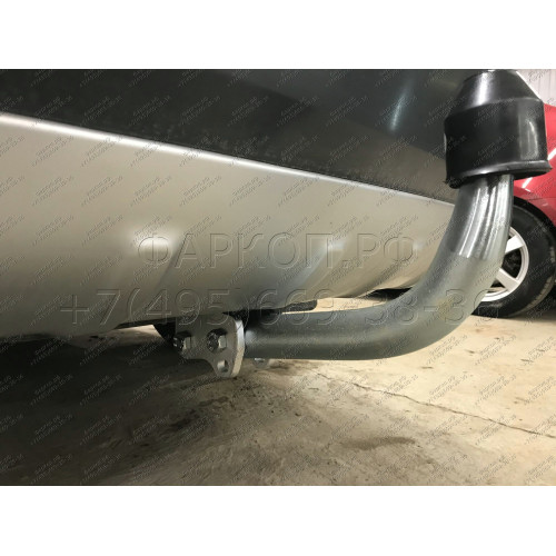 S086A GALIA Полностью оцинкованный фаркоп на Skoda Octavia II седан/универсал 2005-2013, Skoda Octavia Scout 2008-2013, в т.ч. 4WD. Подрозетник убирается за бампер. Тип шара: A. Подрезка бампера. Нагрузки: 1600/80 кг, масса фаркопа 15 кг