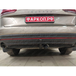K 74V AUTO-HAK Фаркоп для Volkswagen Touareg 2018-. Требуется подрезка бампера. Съемное вертикальное крепление шара (на ключе). Нагрузки: 3500/140 кг, масса фарко