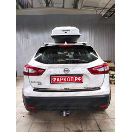 4382-A ORIS Фаркоп на Nissan Qashqai 2014-2021 без подрезки бампера. Тип шара: A. Нагрузки: 1800/100 кг, масса фаркопа 21 кг (без электрики в комплекте)