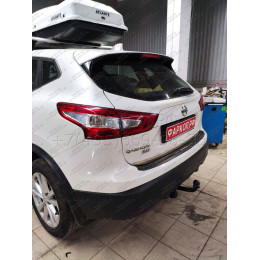 4382-A ORIS Фаркоп на Nissan Qashqai 2014-2021 без подрезки бампера. Тип шара: A. Нагрузки: 1800/100 кг, масса фаркопа 21 кг (без электрики в комплекте)