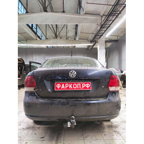 2193-A ORIS Фаркоп на Volkswagen Polo седан 2010-2020, Volkswagen Polo лифтбек 2020-. Необходима подрезка бампера. Тип шара: A. Нагрузки: 1000/75 кг, масса фаркопа 13 кг (без электрики в комплекте)