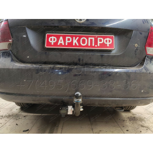 2193-A ORIS Фаркоп на Volkswagen Polo седан 2010-2020, Volkswagen Polo лифтбек 2020-. Необходима подрезка бампера. Тип шара: A. Нагрузки: 1000/75 кг, масса фаркопа 13 кг (без электрики в комплекте)
