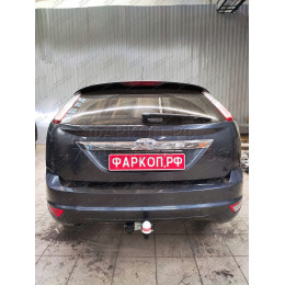6011 Трейлер Фаркоп для Ford Focus 2 хетчбек 2004-2011, Ford Focus C-MAX 2003-2010. Требуется подрезка бампера. Тип шара: A. Нагрузки: 1000/50 кг, масса фаркопа 14,5 кг (без 