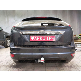 6011 Трейлер Фаркоп для Ford Focus 2 хетчбек 2004-2011, Ford Focus C-MAX 2003-2010. Требуется подрезка бампера. Тип шара: A. Нагрузки: 1000/50 кг, масса фаркопа 14,5 кг (без 