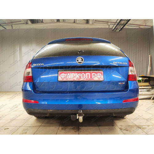 S105A GALIA Полностью оцинкованный фаркоп на Skoda Octavia III седан/универсал 2013-2020, Octavia IV седан/универсал 2020-, включая 4x4, включая Scout, Volkswagen Golf VII Sportsvan рестайлинг 2018-2020, Volkswagen T-Roc 2017-. Тип шара: A. Невидимый выре