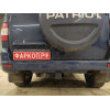 FA 0855-E Бизон Фаркоп на UAZ Patriot / УАЗ Патриот 2015- без подрезки бампера. Тип шара: E (легкосъемный шар под квадрат). Нагрузки: 3000/100 кг. Не комплектуется электрикой