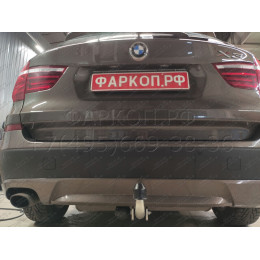 B019A GALIA Полностью оцинкованный фаркоп на BMW X3 F25 2010-2017, BMW X4 F26 2014-2018, кроме моделей с M-пакетом. Подрозетник убирается за бампер. Тип шара: A. Уста
