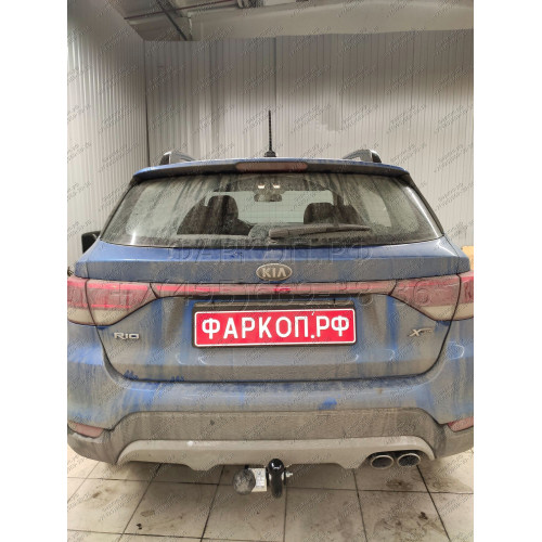 K123-A Лидер-плюс ТСУ для Kia Rio X-line 2017-2020, Kia Rio X 2021-2022, Solaris KRX 2024- без снятия и выреза бампера. Нагрузки: 1200/75 кг, масса фаркопа 16,06 кг (без электрики в комплекте)