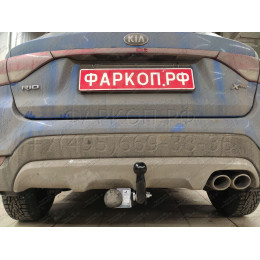 K123-A Лидер-плюс ТСУ для Kia Rio X-line 2017-2020, Kia Rio X 2021-2022, Solaris KRX 2024- без снятия и выреза бампера. Нагрузки: 1200/75 кг, масса фаркопа 16,06 кг (без электрики 