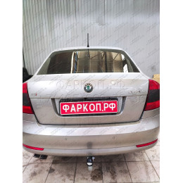 S086A GALIA Полностью оцинкованный фаркоп на Skoda Octavia II седан/универсал 2005-2013, Skoda Octavia Scout 2008-2013, в т.ч. 4WD. Подрозетник убирается за бампер. Тип шара: