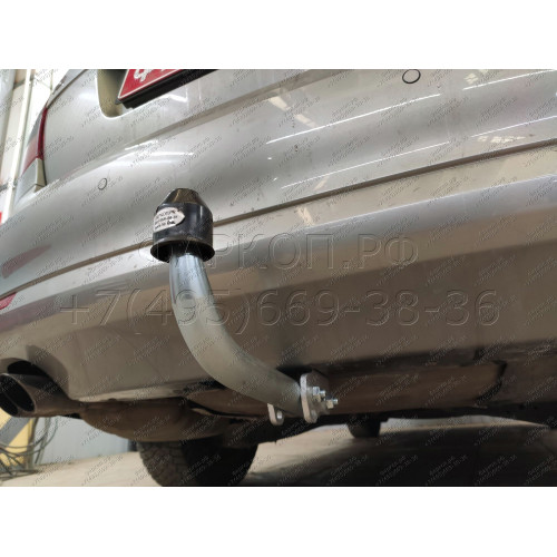 S086A GALIA Полностью оцинкованный фаркоп на Skoda Octavia II седан/универсал 2005-2013, Skoda Octavia Scout 2008-2013, в т.ч. 4WD. Подрозетник убирается за бампер. Тип шара: A. Подрезка бампера. Нагрузки: 1600/80 кг, масса фаркопа 15 кг
